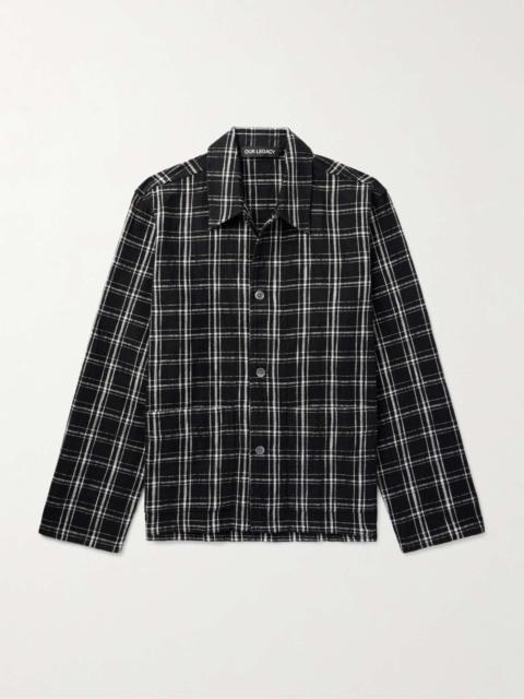 Haven Checked Cotton-Flannel Overshirt