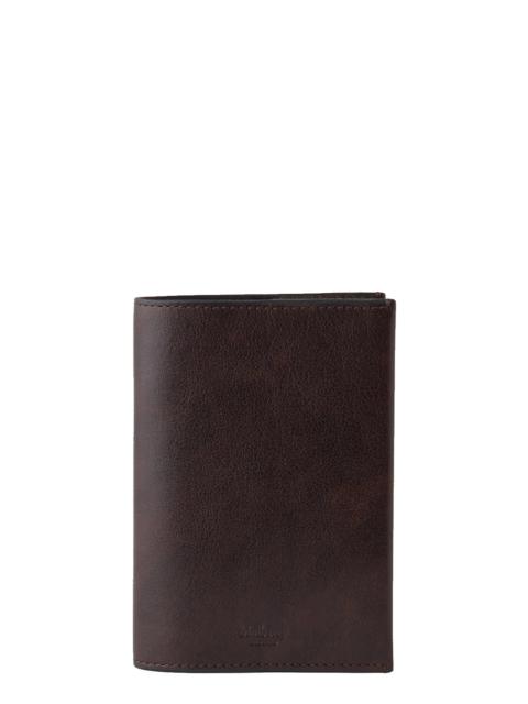 Mulberry Passport Slip Two-Tone Leather (Dark Chocolate)