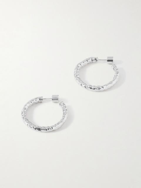 JENNIFER FISHER Hailey Mini silver-plated hoop earrings Silver