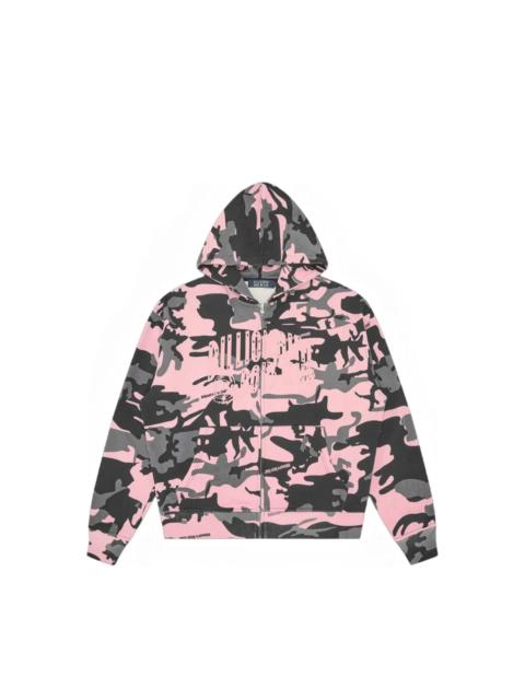 BILLIONAIRE BOYS CLUB CAMOUFLAGE-PRINT ZIP-UP HOODIE