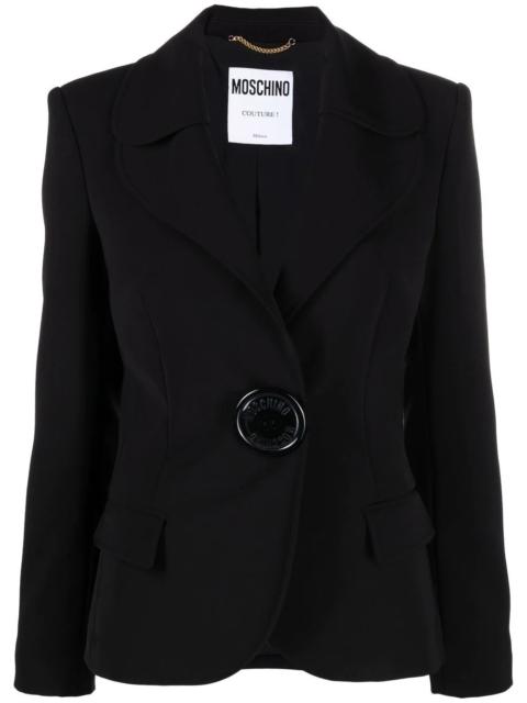 Moschino oversized-button blazer