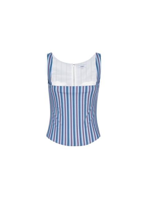 miaou BOBBY CORSET - BLUE STRIPE