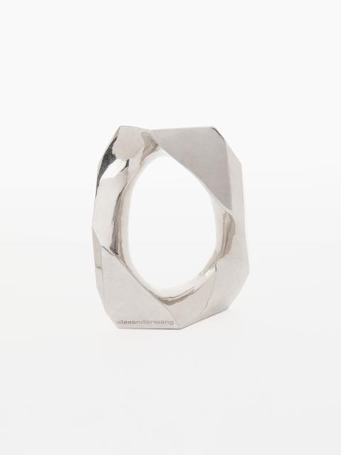 Alexander Wang CHAIN-LINK BANGLE BRACELET IN ALUMINUM