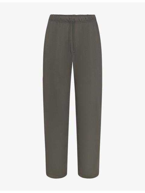 SKIMS Fleece Lounge Classic Straight-Leg Cotton-Jersey Jogging Bottoms