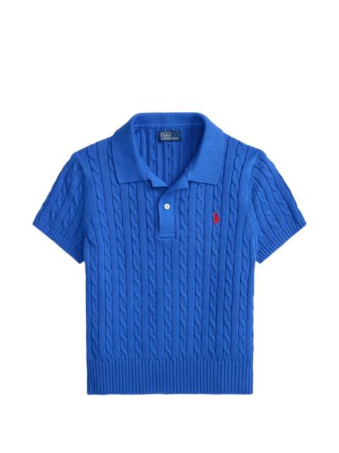 Polo Ralph Lauren cable-knit polo shirt