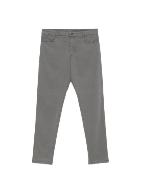 Canali logo-patch five-pocket trousers
