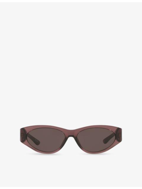 BALENCIAGA BB0367S Oval-Frame Acetate Sunglasses