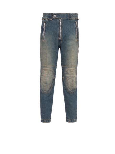 Balmain Ripped cotton jeans