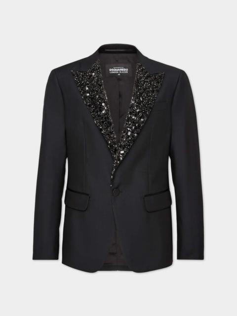 DSQUARED2 SPARKLING COLLAR LONDON BLAZER
