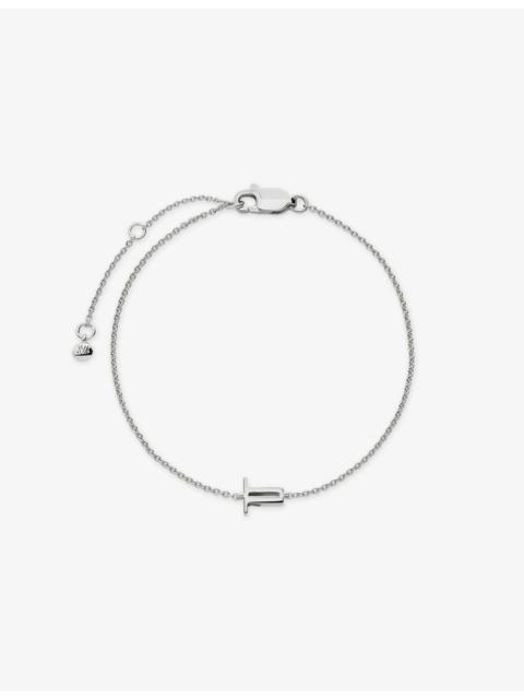 MONICA VINADER Initial T Sterling-Silver Bracelet