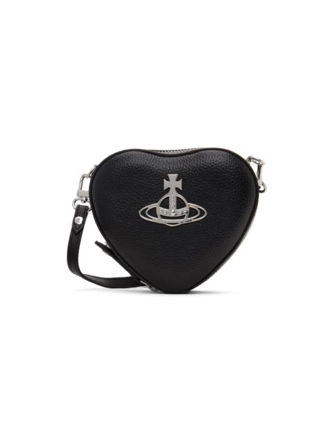 Vivienne Westwood Black Mini Louise Heart Crossbody Bag