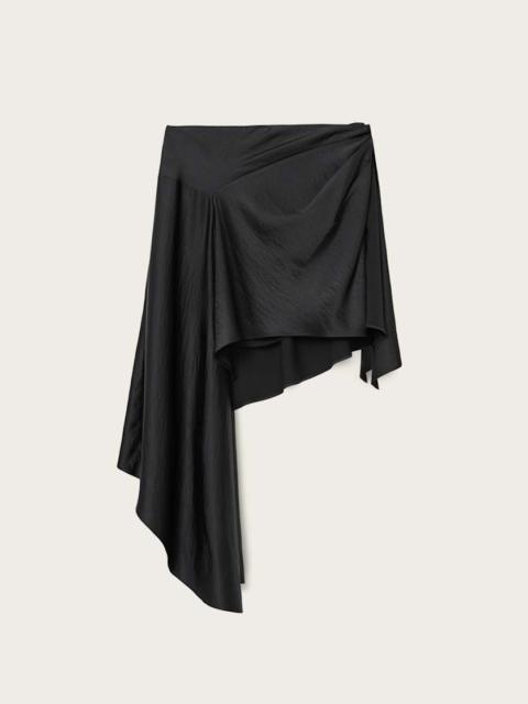 ALLSAINTS SAMI PLEATED DRAPED SKIRT