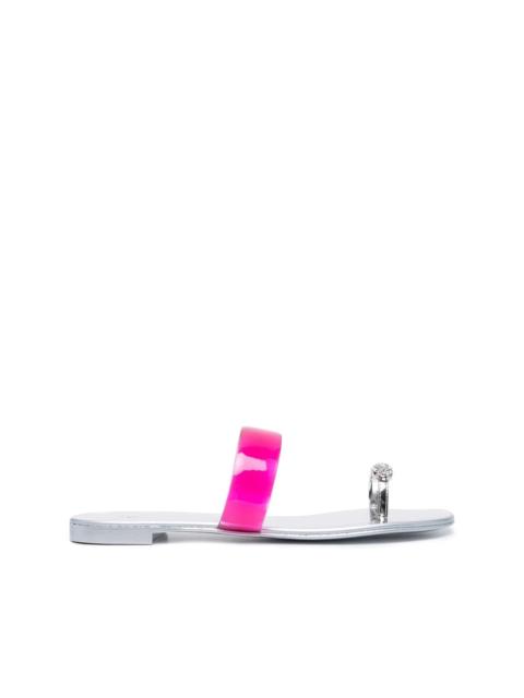 Giuseppe Zanotti crystal-embellished flat sandals