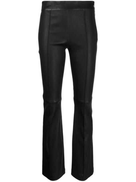 Helmut Lang flared 가죽 바지