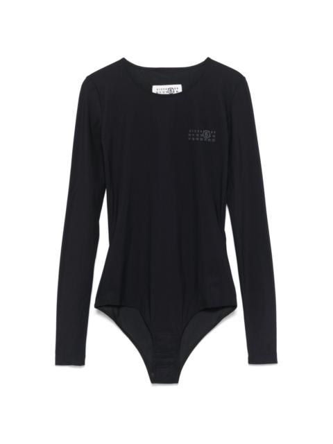 MM6 Maison Margiela numbers-motif bodysuit