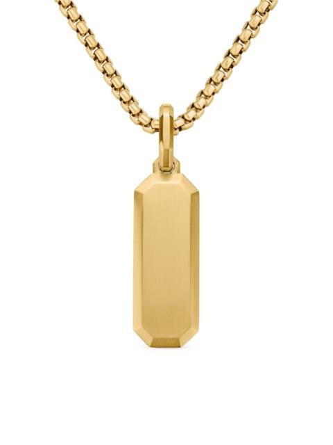 DAVID YURMAN Men's Streamline Amulet in 18K Yellow Gold, 39MM - Gold