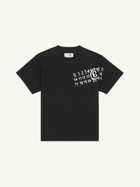 MM6 Maison Margiela Numeric dropped-shoulder t-shirt