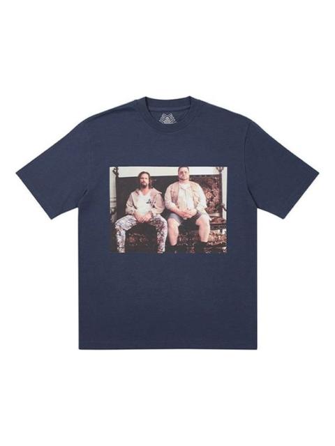 PALACE 채용 정보 Dude 둥근 목 짧은 소매 Unisex 파란 P19TS017