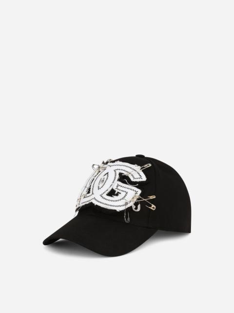 Dolce & Gabbana Stretch cotton baseball cap with DG patch