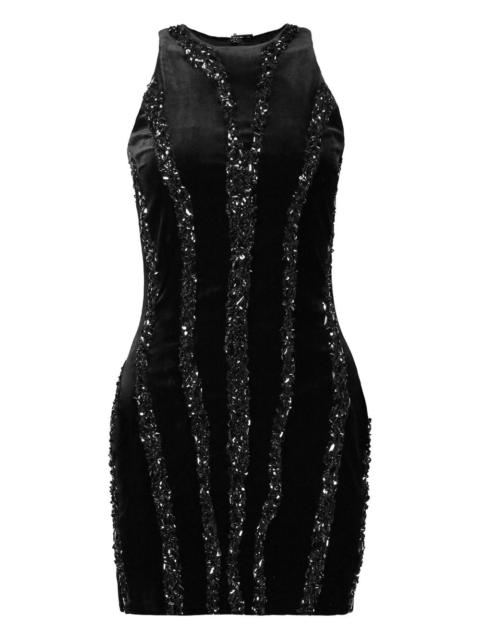 Balmain zebra-pattern mini dress