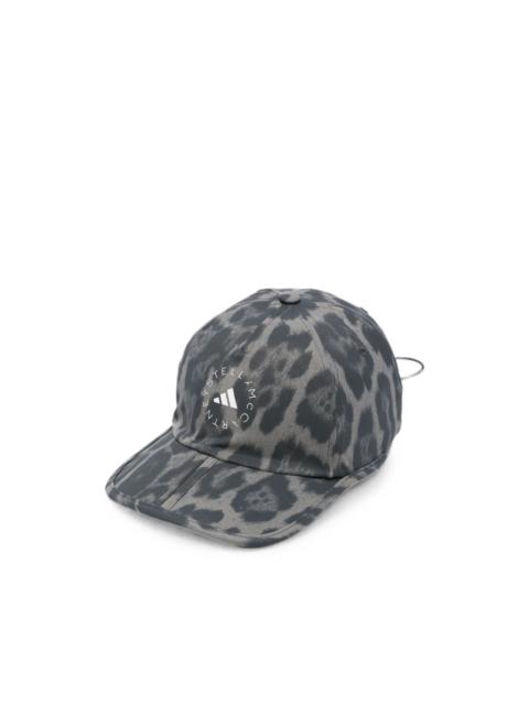 adidas leopard-print logo-print cap