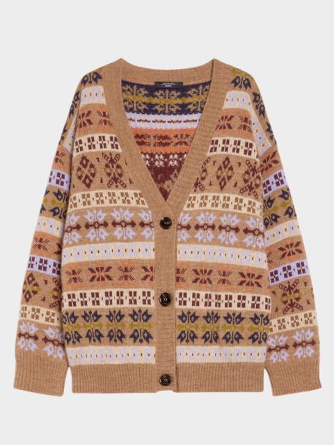 WEEKEND Max Mara Eccelso Geometric Intarsia Sweater