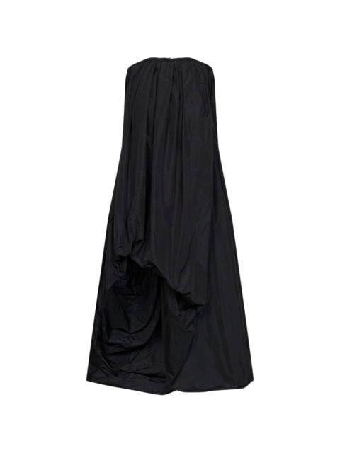 Jil Sander gathered-detail strapless asymmetric dress