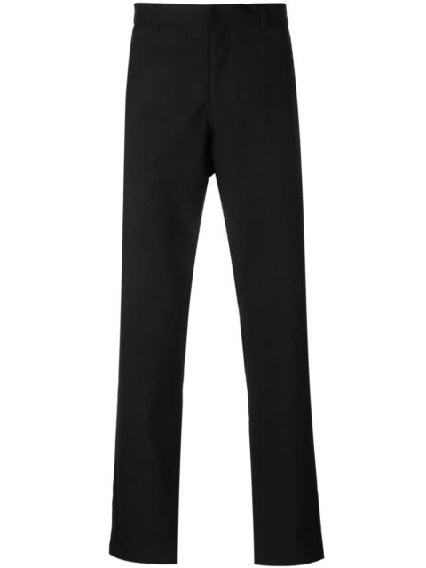 mid-rise tapered wool trousers