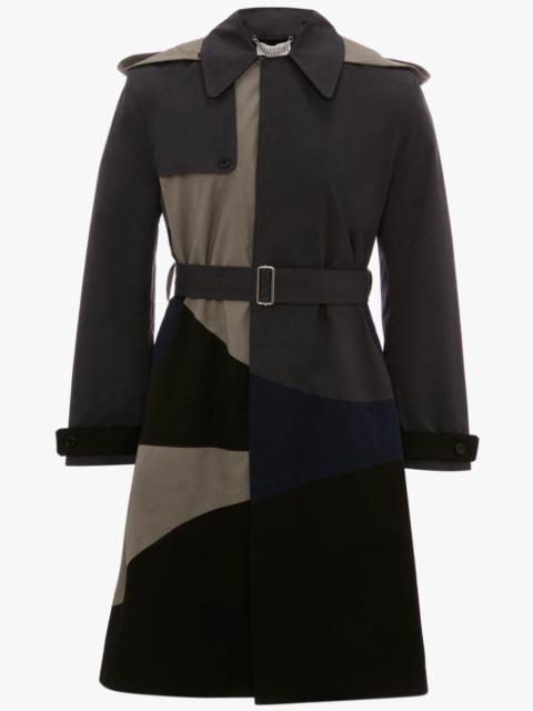 JW Anderson PATCHWORK TRENCH COAT