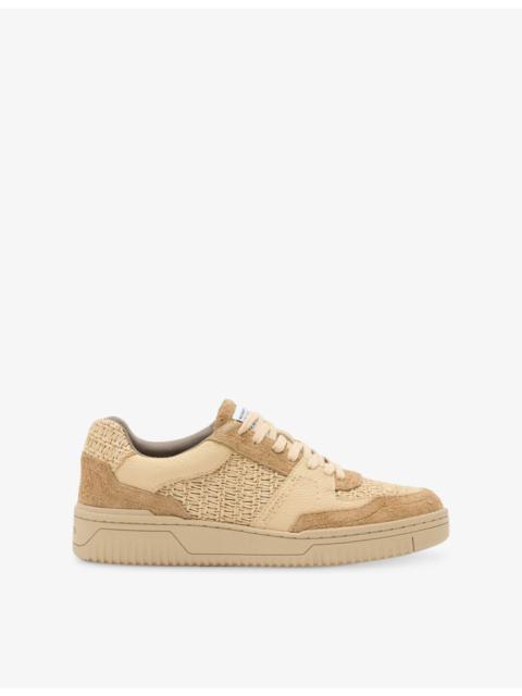 ALLSAINTS Hix Raffia and Suede Trainers