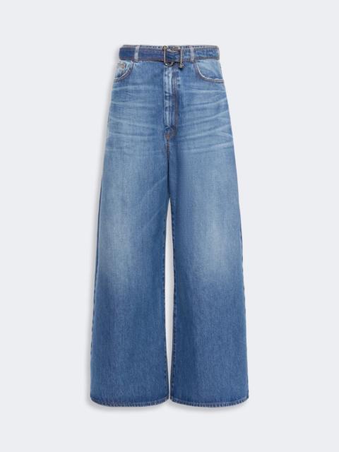 Sportmax PROCIDA Oversized low-rise jeans - MIDNIGHTBLUE