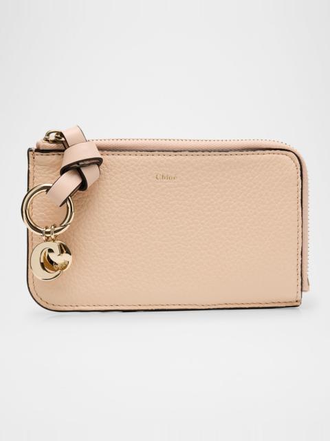 Chloé Alphabet Zip Leather Card Case