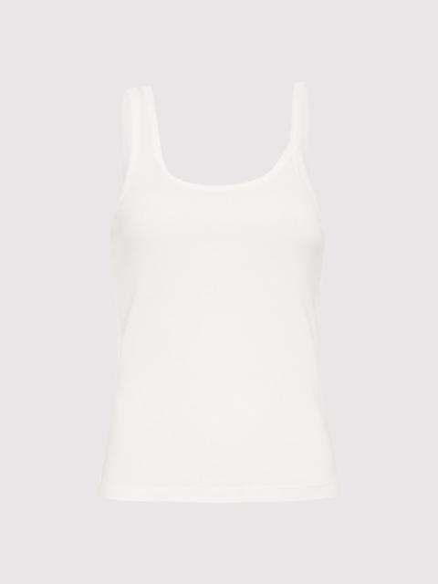 ST. AGNI Organic Cotton Asymm Tank - White