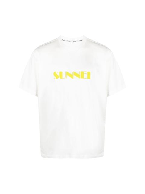 SUNNEI logo-print cotton T-shirt