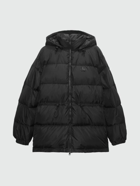 MSGM Black matte nylon "TheMwave" down jacket