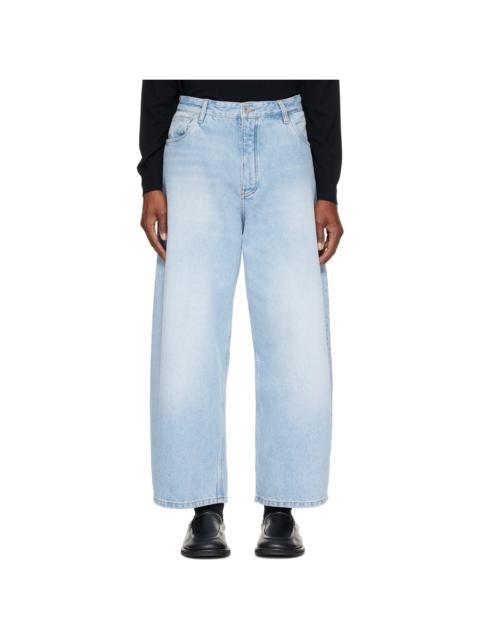 Studio Nicholson Blue Paolo Wide Leg Jeans