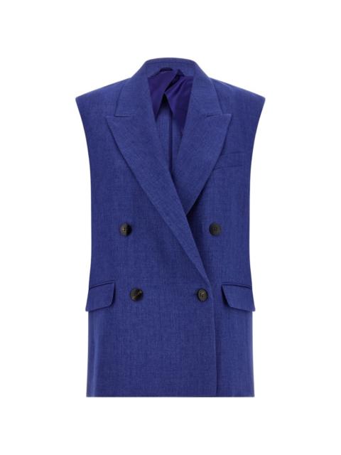 Max Mara Aia double-breasted peak-lapels waistcoat