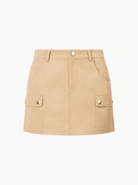 STAUD SAN CARLOS SKIRT KHAKI