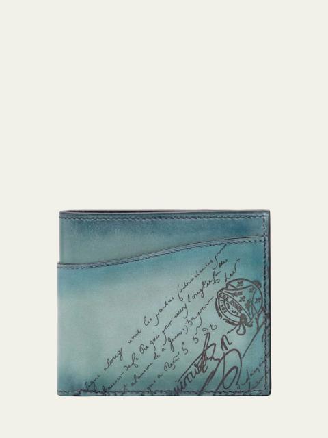 Berluti Men's Makore Gradiant Scritto Venezia Leather Bifold Wallet
