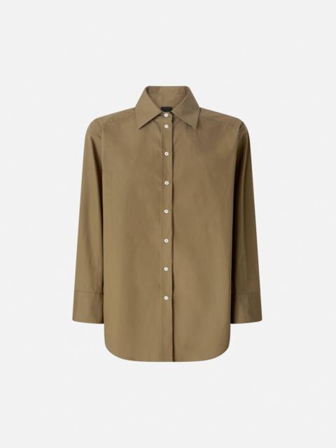 PINKO POPLIN SHIRT WITH LACE DETAILS