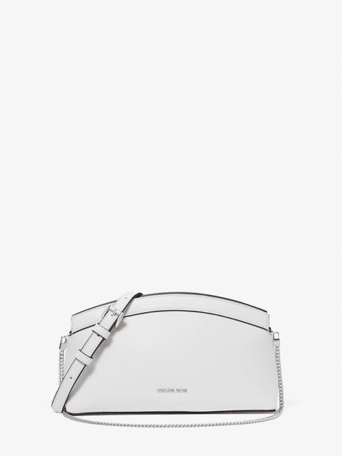 MICHAEL KORS Athena Small Leather Convertible Clutch