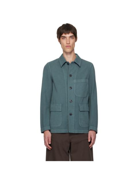 Dries Van Noten Gray Cotton Twill Jacket