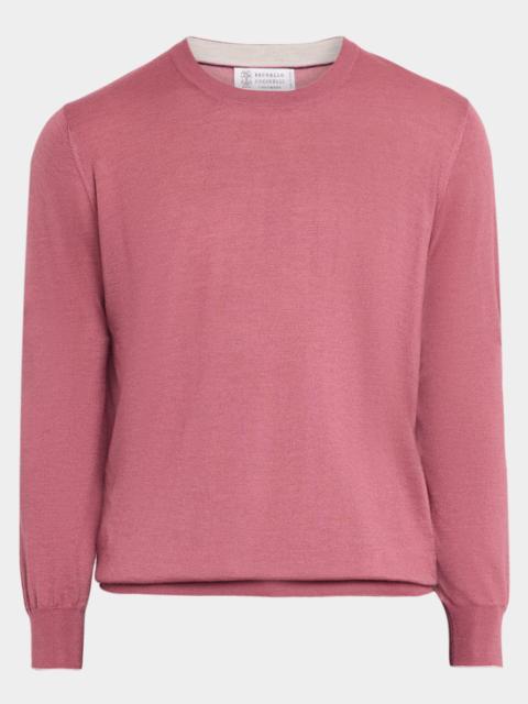 Brunello Cucinelli Men's Cashmere Knit Crewneck Sweater
