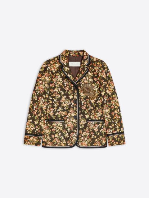 Dries Van Noten BOXY FLORAL BLAZER