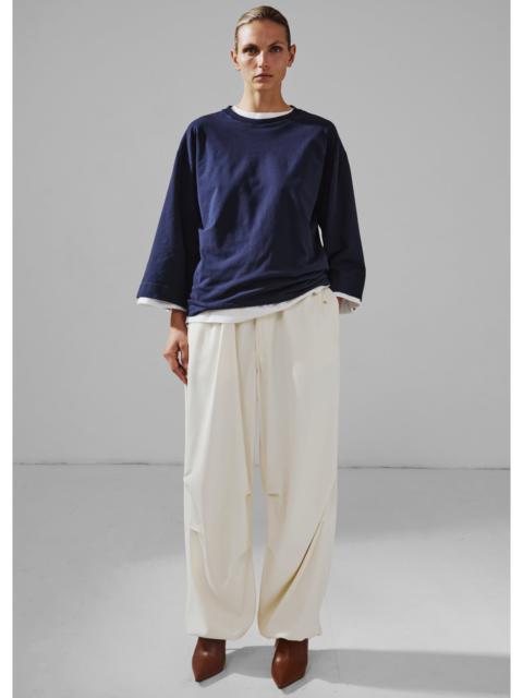 DARKPARK Darkpark New Blair Viscose Twill Relaxed Fit Pants - Off-White