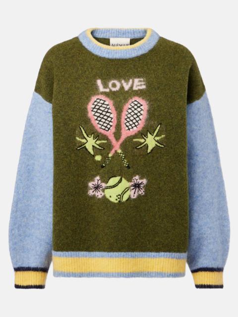 ALÉMAIS Anouk wool, alpaca, and mohair-blend sweater