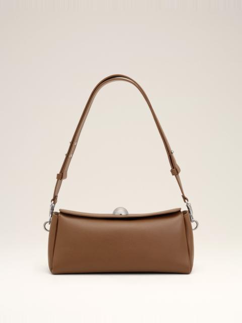 AMI Paris BROWN COW LEATHER CARROUSEL BAG