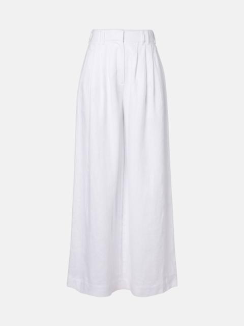 POSSE Parker linen wide-leg trousers