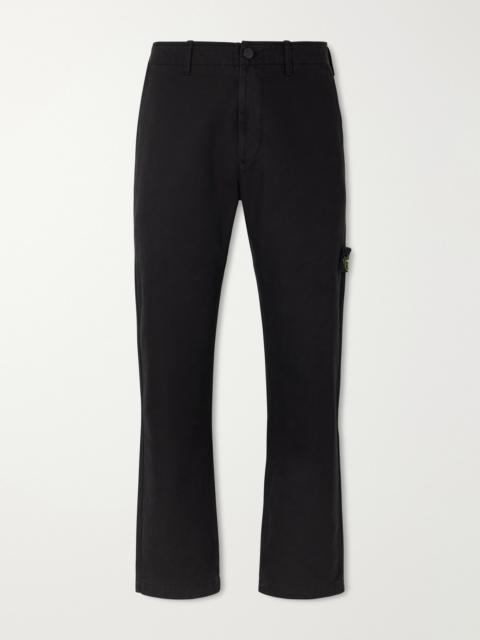 Stone Island Straight-Leg Cotton Trousers