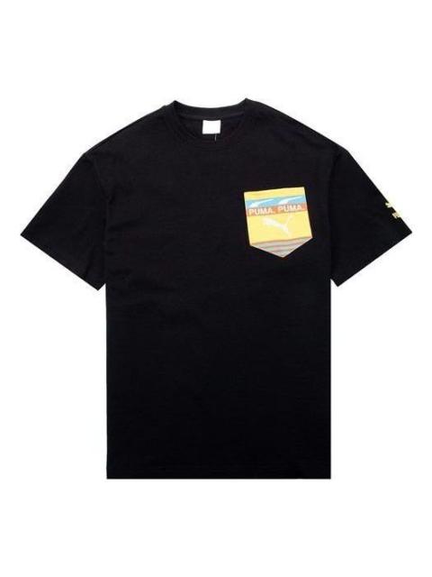 PUMA Boxy Pocket Logo Tee 'Black' 534991-01